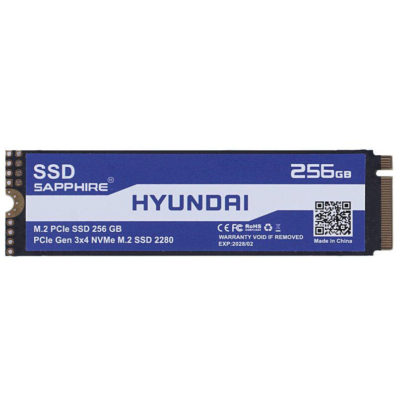 اس اس دی اینترنال هیوندای مدل Hyundai Sapphire PCIe 3.0 2280 NVMe M.2 ظرفیت 256 گیگابایت