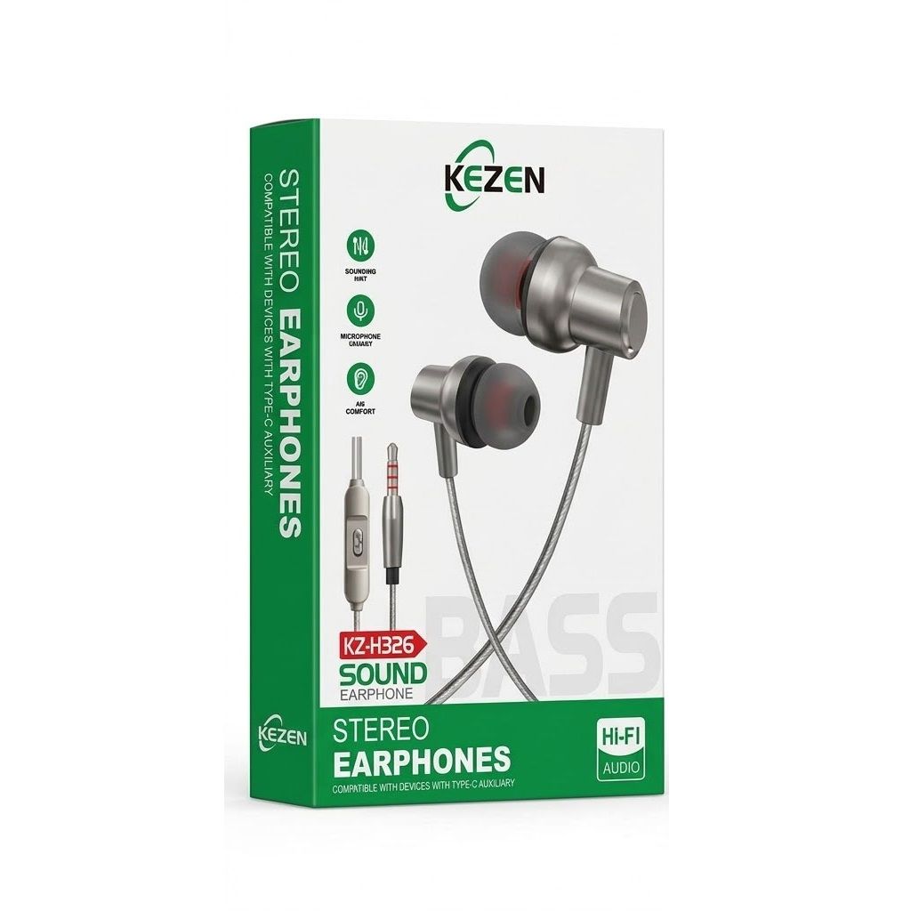 هندزفری سیمی کزن مدل KEZEN KZ-H326 با پورت AUX