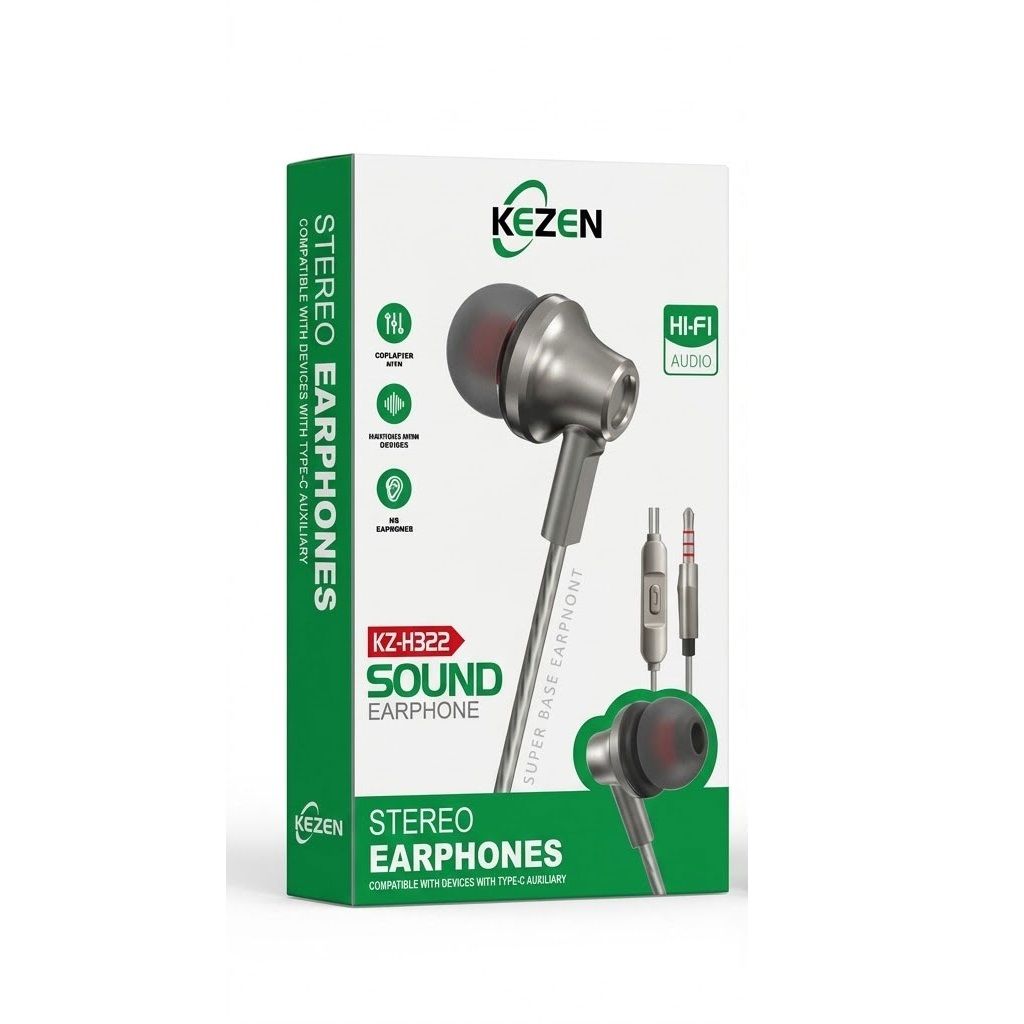 هندزفری سیمی کزن مدل KEZEN KZ-H322 با پورت AUX