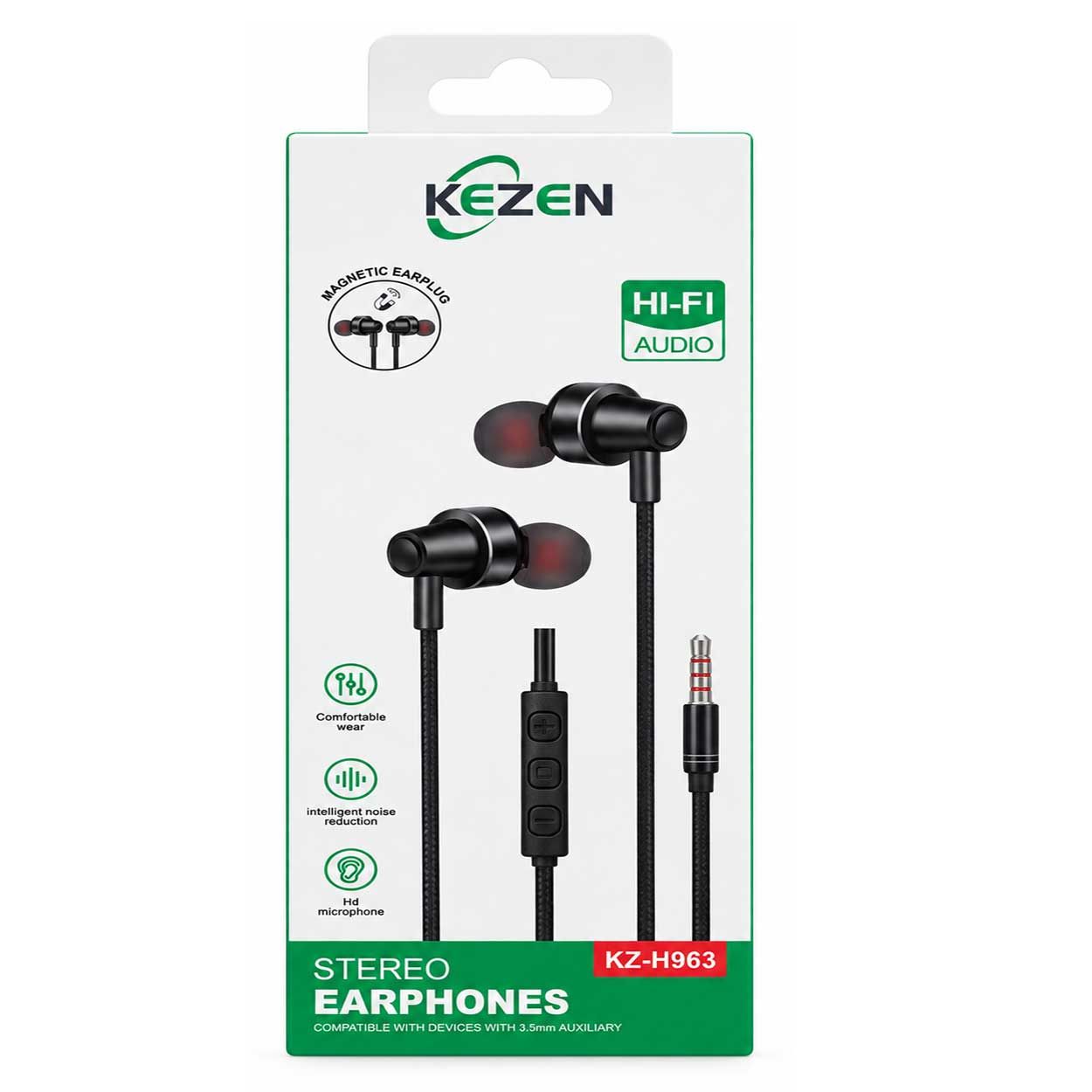 هندزفری سیمی کزن مدل KEZEN KZ-H963 با پورت AUX