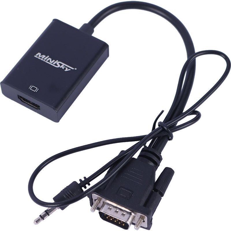 تبدیل VGA به HDMI مینی اسکای مدل MINISKY HDTV همراه با کابل برق