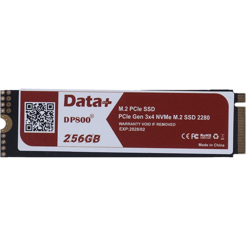 اس اس دی اینترنال دیتا پلاس مدل Data+ DP800 PCIe 3.0 2280 NVMe M.2 ظرفیت 256 گیگابایت