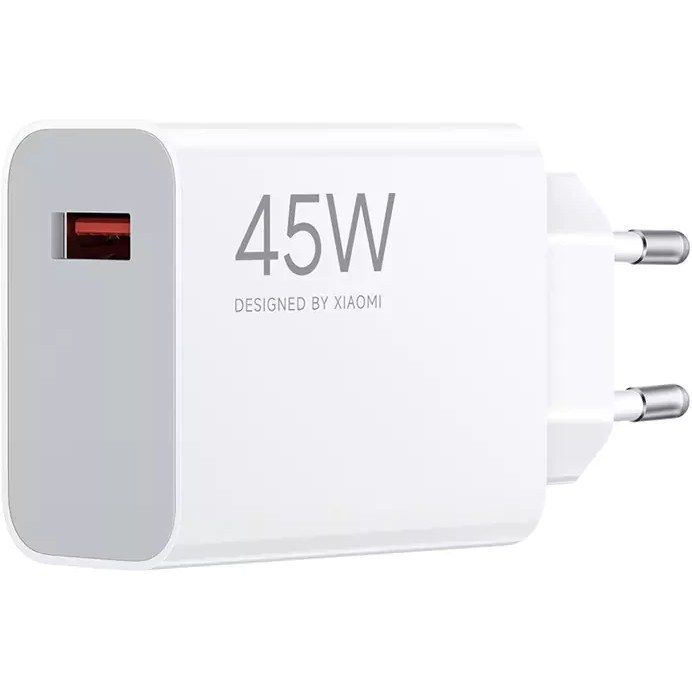 شارژر دیواری فست شارژ 45 وات شیائومی مدل Xiaomi Mi MDY-11-EZ PD QC 3.0 (سرکارتنی)